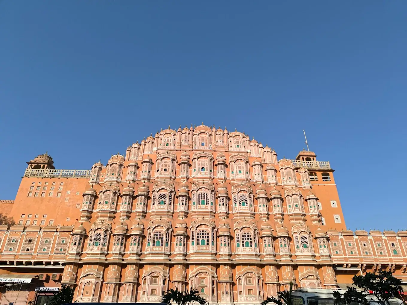 Hawa Mahal Jaipur front view historic monument Rajasthan India