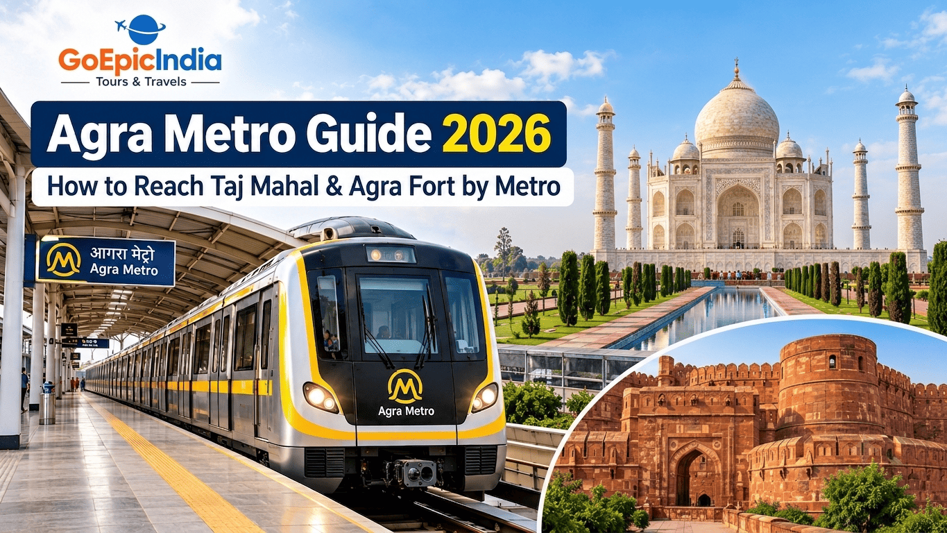 Agra Metro Guide 2026 – How to Reach Taj Mahal & Agra Fort by Metro